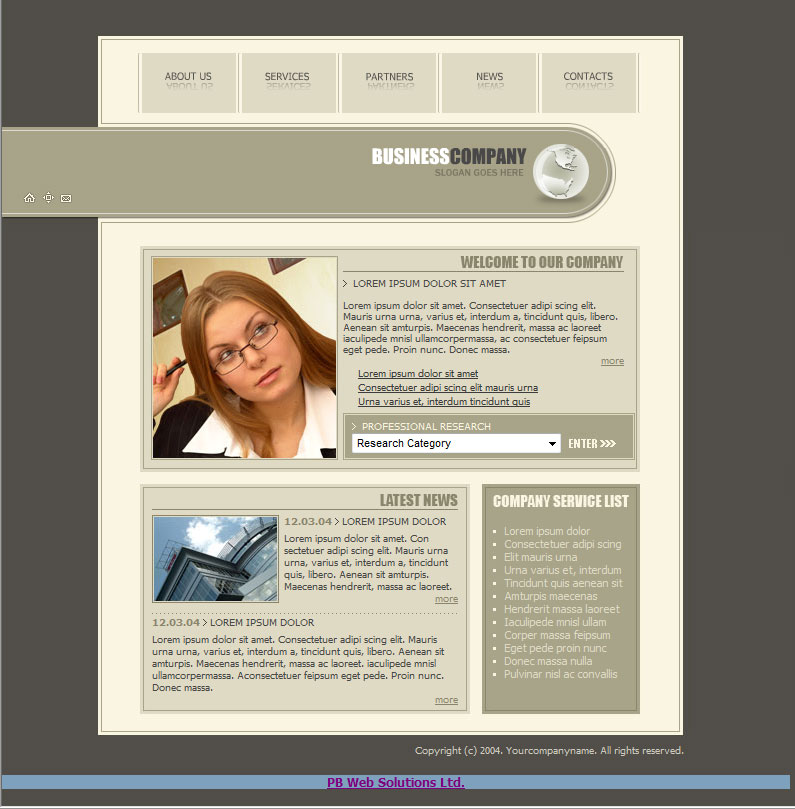 PB Web Solutions Ltd sample eye glasses store website design